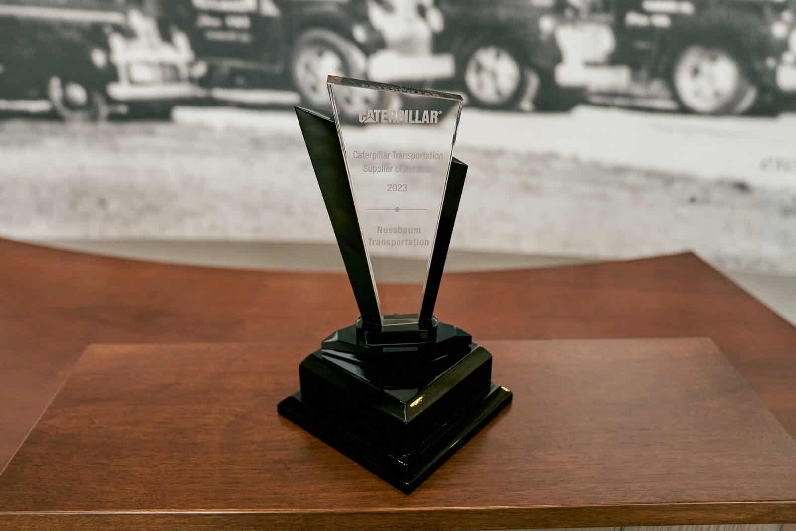 Nussbaum Named the 2023 Transportation Supplier of the Year by Caterpillar Inc.